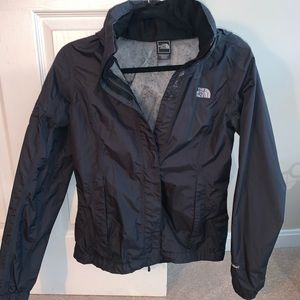 Black North Face Hyvent womens rain jacket